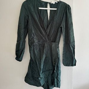 HM green playsuit